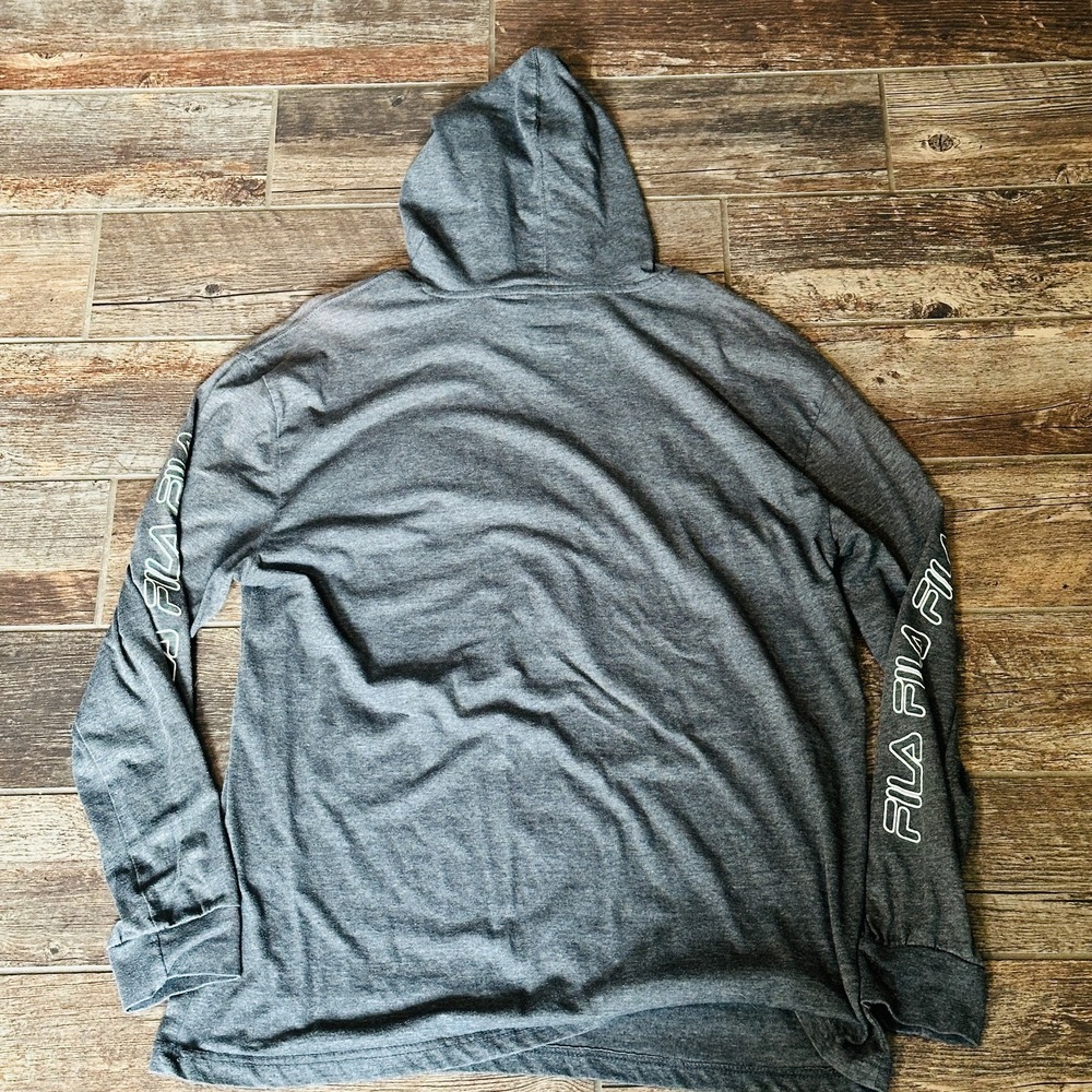 Fila Men's Pullover Hoodie Regular Fit Gray XL Extra Large - See photos - Picture 7 of 10